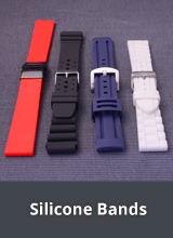Watch straps made of silicone/caouchouc